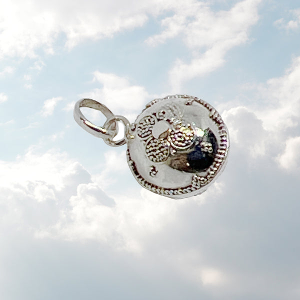 Silver Bells 12mm Pendant Necklace