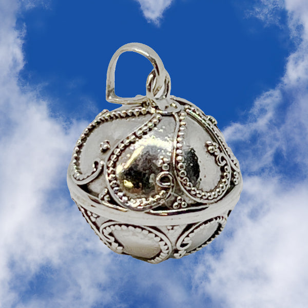 Silver Bells 16mm Pendant Necklace