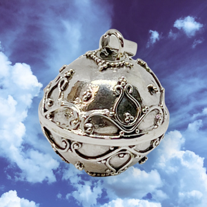 Silver Bells 18mm Pendant Necklace