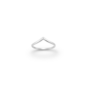 Simple Chevron Sterling Silver Ring