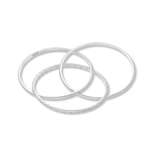 Three Rings Sterling Silver Ring