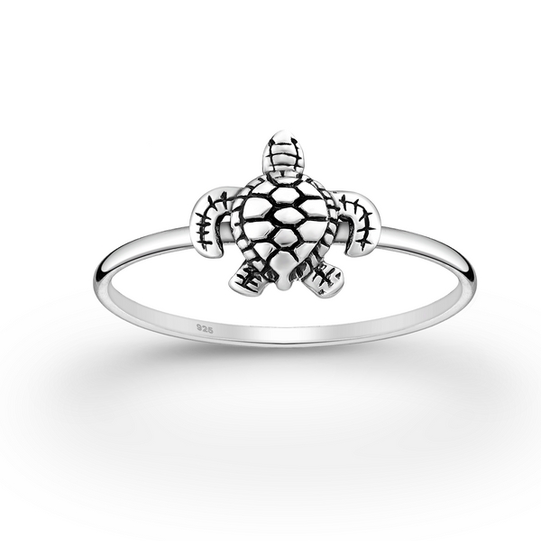 Baby Turtle Sterling Silver Ring