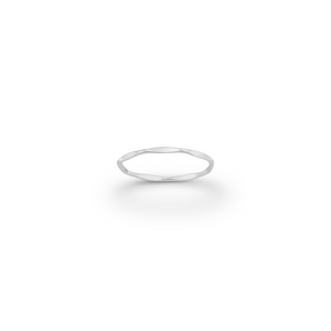 Polygon Sterling Silver Band Ring