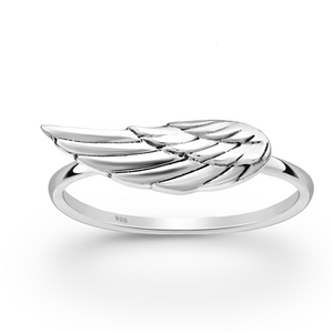 Angel Wing Sterling Silver Ring