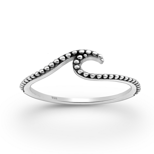 Bubbly Wave Sterling Silver Ring