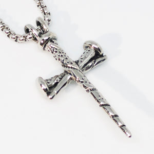 Nail Cross Stainless Steel Necklace