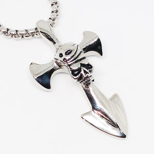 Skull Cross Stainless Steel Necklace