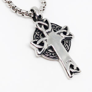 Celtic Cross Stainless Steel Necklace