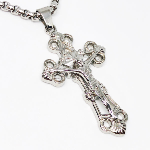 Crucifix Cross Stainless Steel Necklace