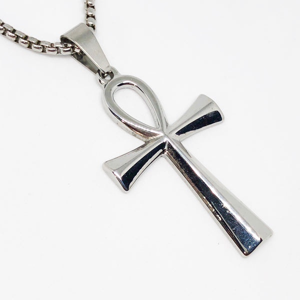 Ankh Cross Stainless Steel Necklace