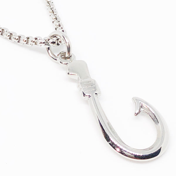 Bait Holder Fishhook Stainless Steel Necklace