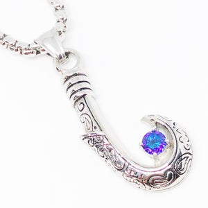 Islander Fishhook Stainless Steel Necklace
