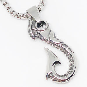 Maui Fishhook Stainless Steel Necklace