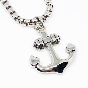 Slick Anchor Stainless Steel Necklace