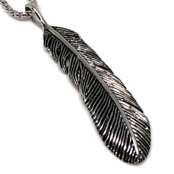 Feather Stainless Steel Necklace