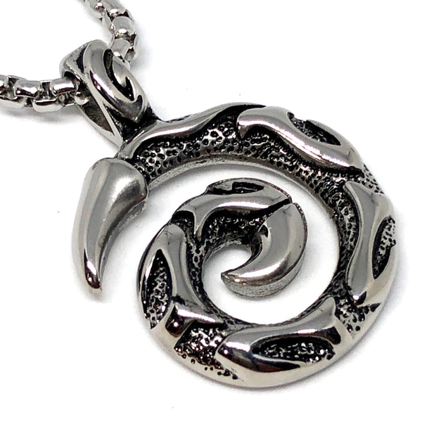 Ketu Dragon Tail Stainless Steel Necklace