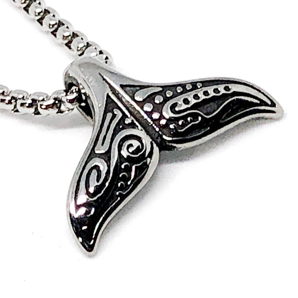 Baby Whale Tail Stainless Steel Necklace