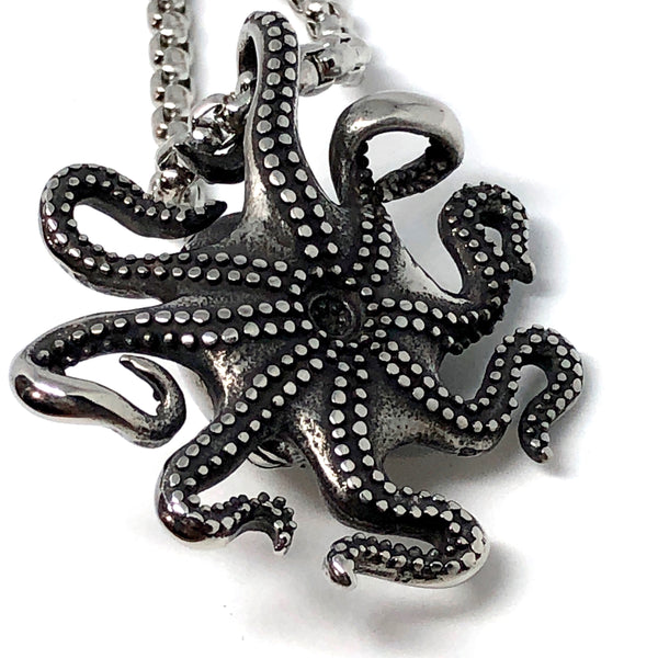 Big Octopus Stainless Steel Necklace