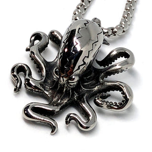 Big Octopus Stainless Steel Necklace