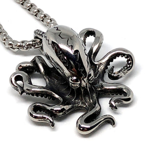 Big Octopus Stainless Steel Necklace