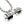 Dumbbell, Barbell Stainless Steel Necklace