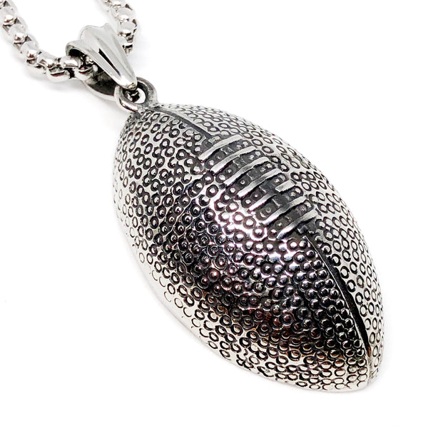 Big Football Stainless Steel Necklace
