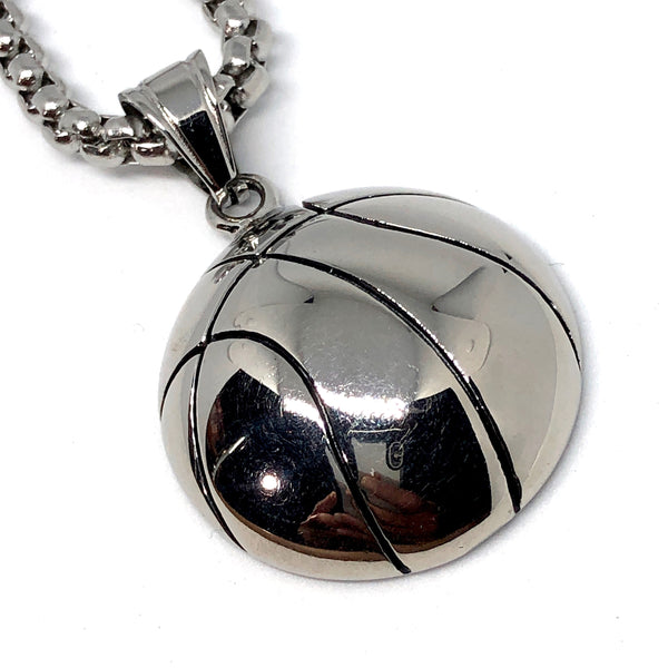 Basketball Stainless Steel Necklace