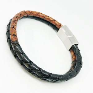 Double Strand Bolo Leather Bracelet