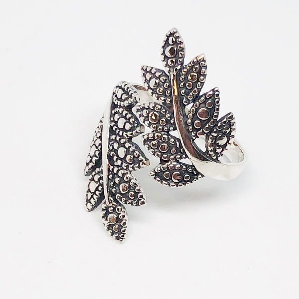 Silver Leaves Sterling Silver Ring