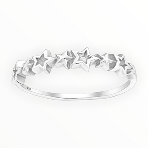 Stars Sterling Silver Ring