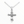 Petite Celtic Cross Sterling Silver Pendant Necklace