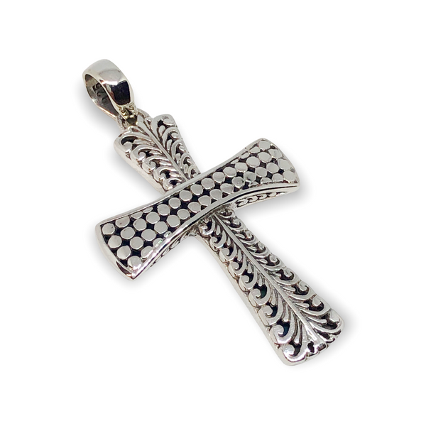 Protection Cross Sterling Silver Pendant