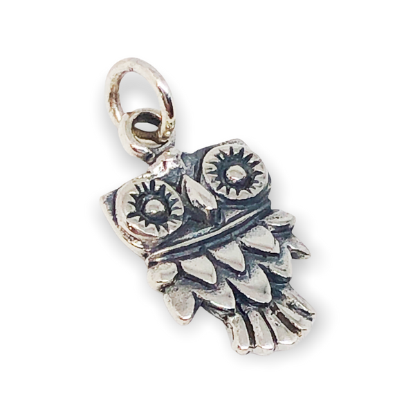 Baby Owl Sterling Silver Pendant