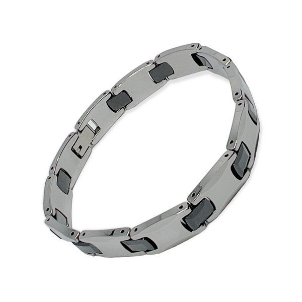Tungsten Carbide Ceramic Bracelet