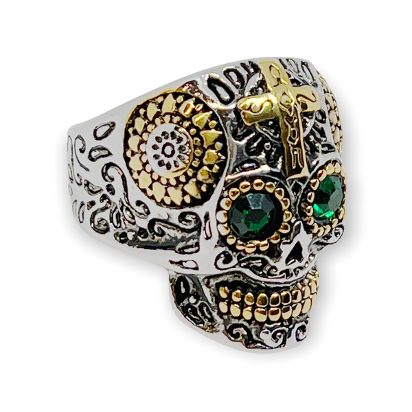 Sugar Skull Stainless Steel Ring