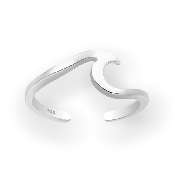 Wave Sterling Silver Toe Ring