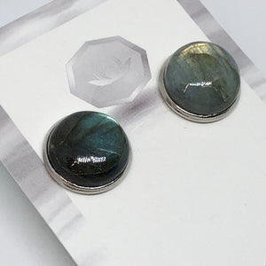 Labradorite Round Earrings