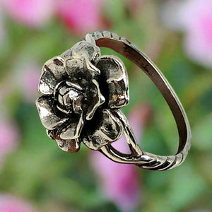 Divine Rose Sterling Silver Ring