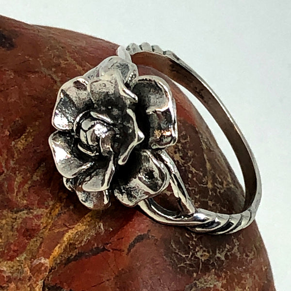 Divine Rose Sterling Silver Ring