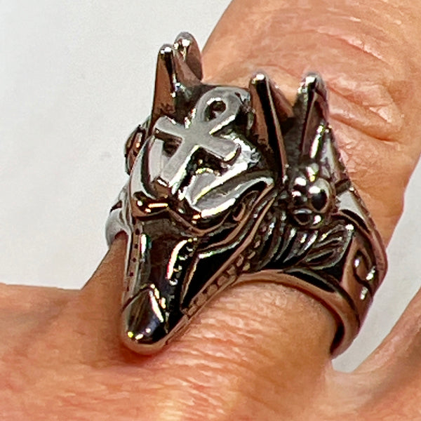 Anubis Stainless Steel Ring