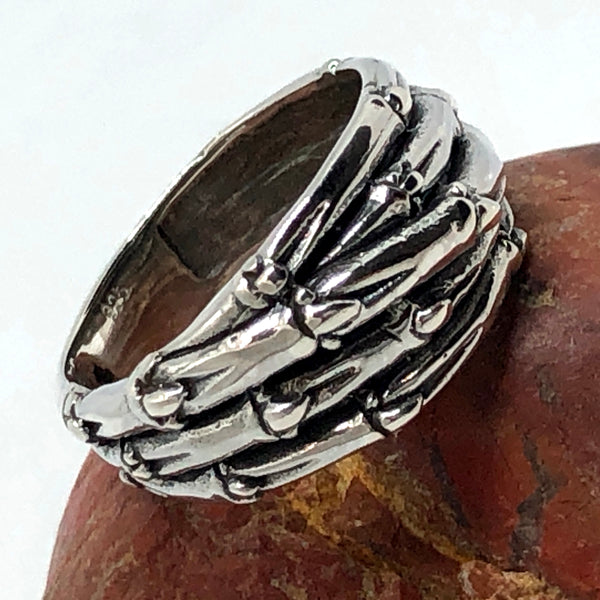 Bamboo Thatch Sterling Silver Ring