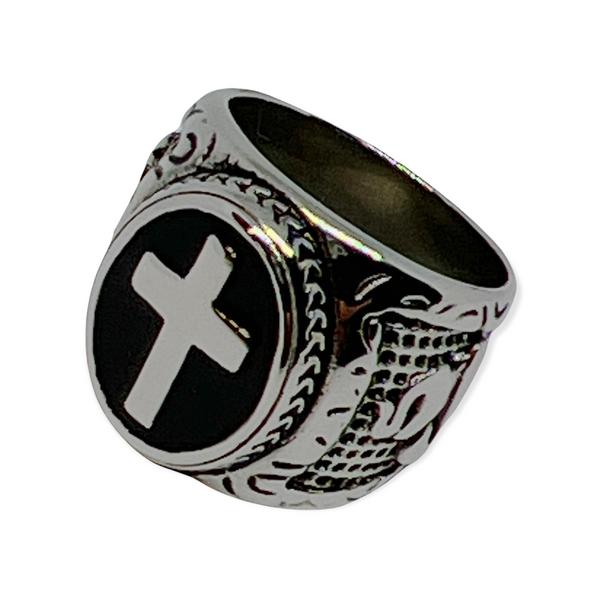 Prayer Cross Stainless Steel Ring