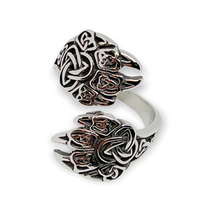 Bear Claw Trinity Stainless Steel Ring