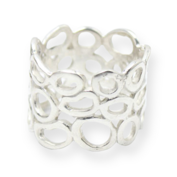 Bubbles Sterling Silver Ring