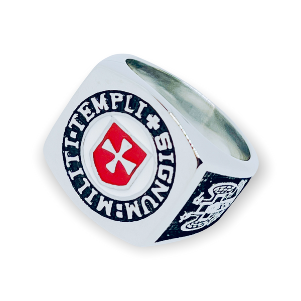 Seal of the Templar Knights Stainless Steel Ring
