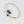 Double Gemstone Golden Sterling Silver Ring