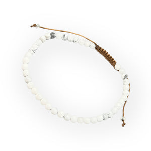Natural Gemstone Adjustable Anklet