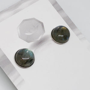Labradorite Round Earrings