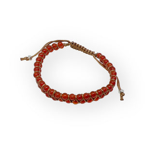 Double Strand Natural Gemstone Adjustable Bracelet