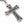 Fleur Cross Stainless Steel Necklace